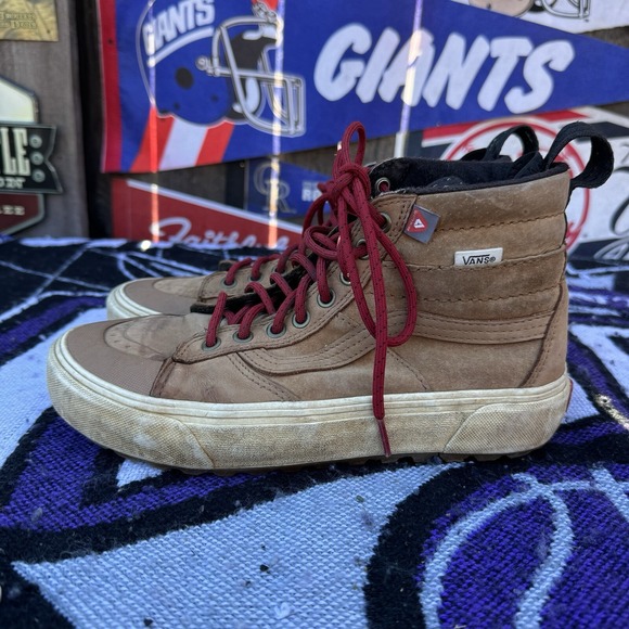 Size 8 - VANS SK8 Hi MTE 2 All Weather Boots Brown Chipmunk / Marshmallow Shoe - Picture 1 of 9